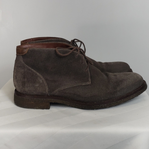 Johnston & Murphy gray suede chukka sz 9.5 - Picture 1 of 8